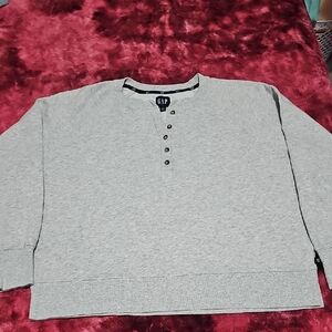 🦉GAP Women's Light Gray Crewneck Sweater